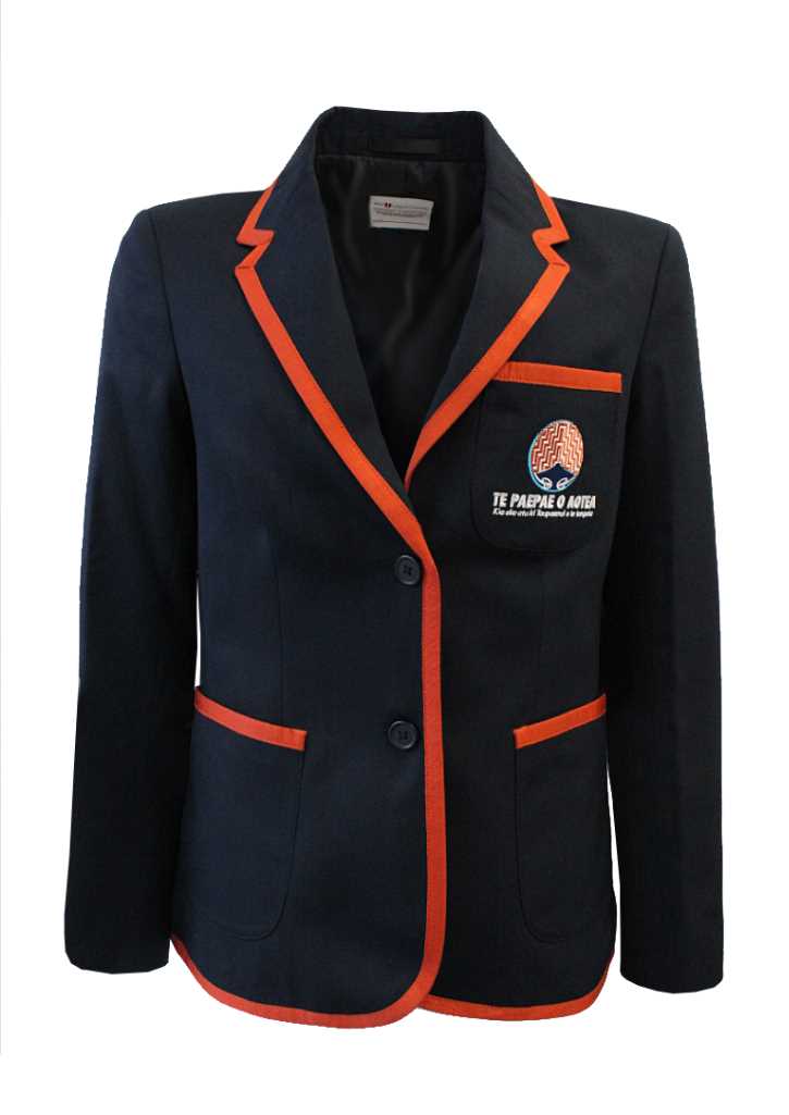 Te Paepae O Aotea Fitted Blazer Navy