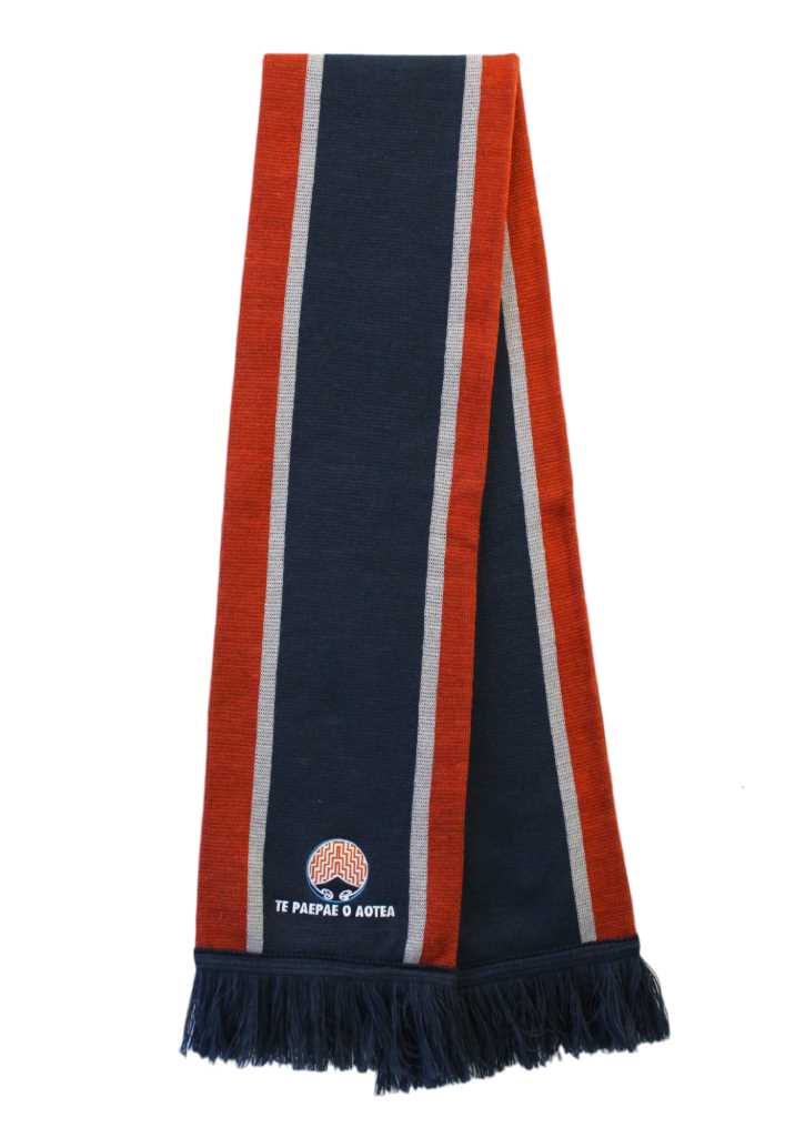 Te Paepae O Aotea Scarf Navy/Rust