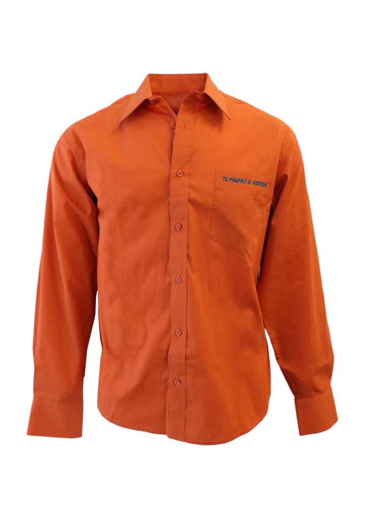 Te Paepae O Aotea LS Shirt Rust